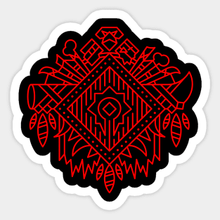 Strength and Honor — Faction Crest (color) Sticker